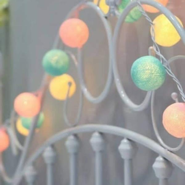 colorful string light balls 
